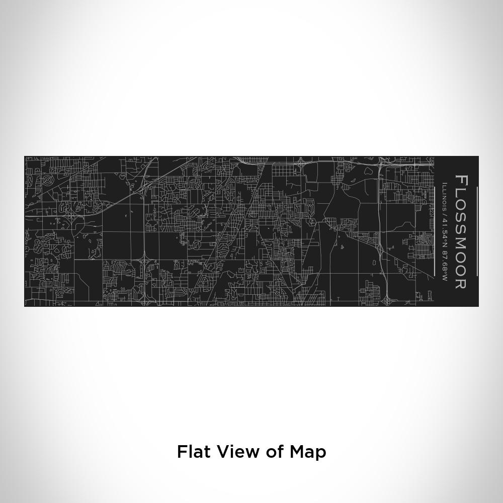 Flossmoor - Illinois Map Insulated Cup in Matte Black