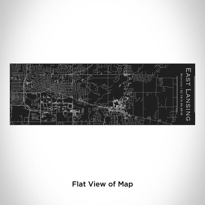 East Lansing - Michigan Map Insulated Cup in Matte Black
