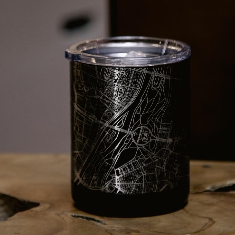 Ellicott City - Maryland Map Insulated Cup in Matte Black
